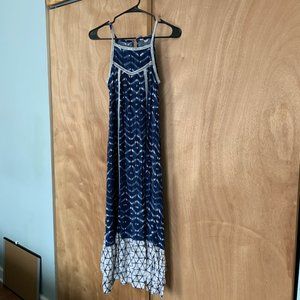 Blue Tie Dye Maxi Dress